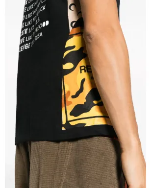 Marine Serre 再生パッチワークTシャツ - サムネイル5