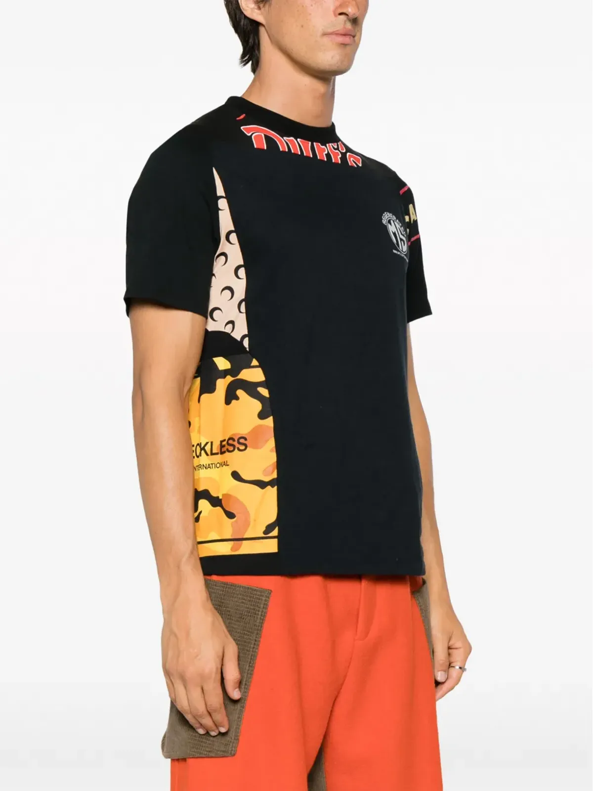 Marine Serre 再生パッチワークTシャツ - 画像3