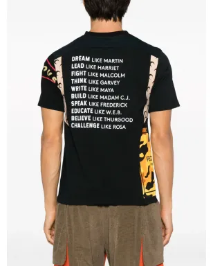 Marine Serre 再生パッチワークTシャツ - サムネイル4