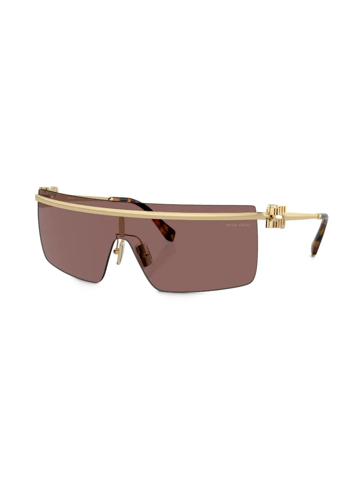 Miu Miu Eyewear リムレスティンテッドサングラス - 画像2