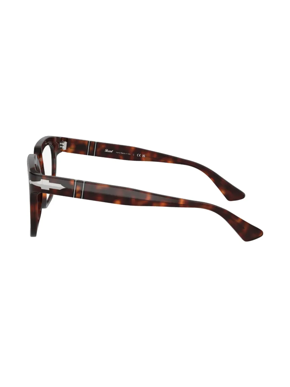 Persol べっ甲風スクエアフレーム眼鏡（グリーン） - 画像3