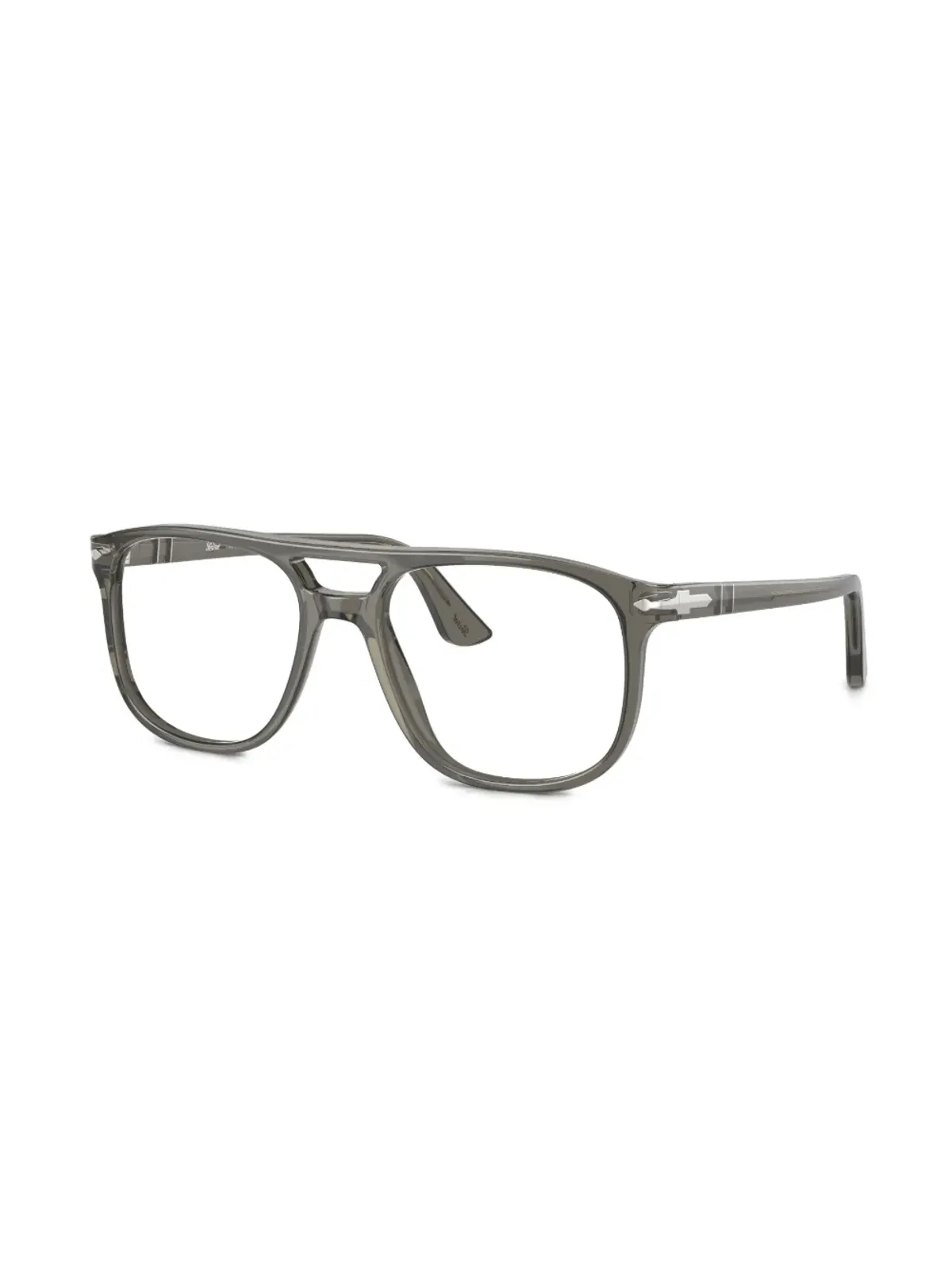 Persol グレタ スクエアフレーム眼鏡 (グレー) - 画像2