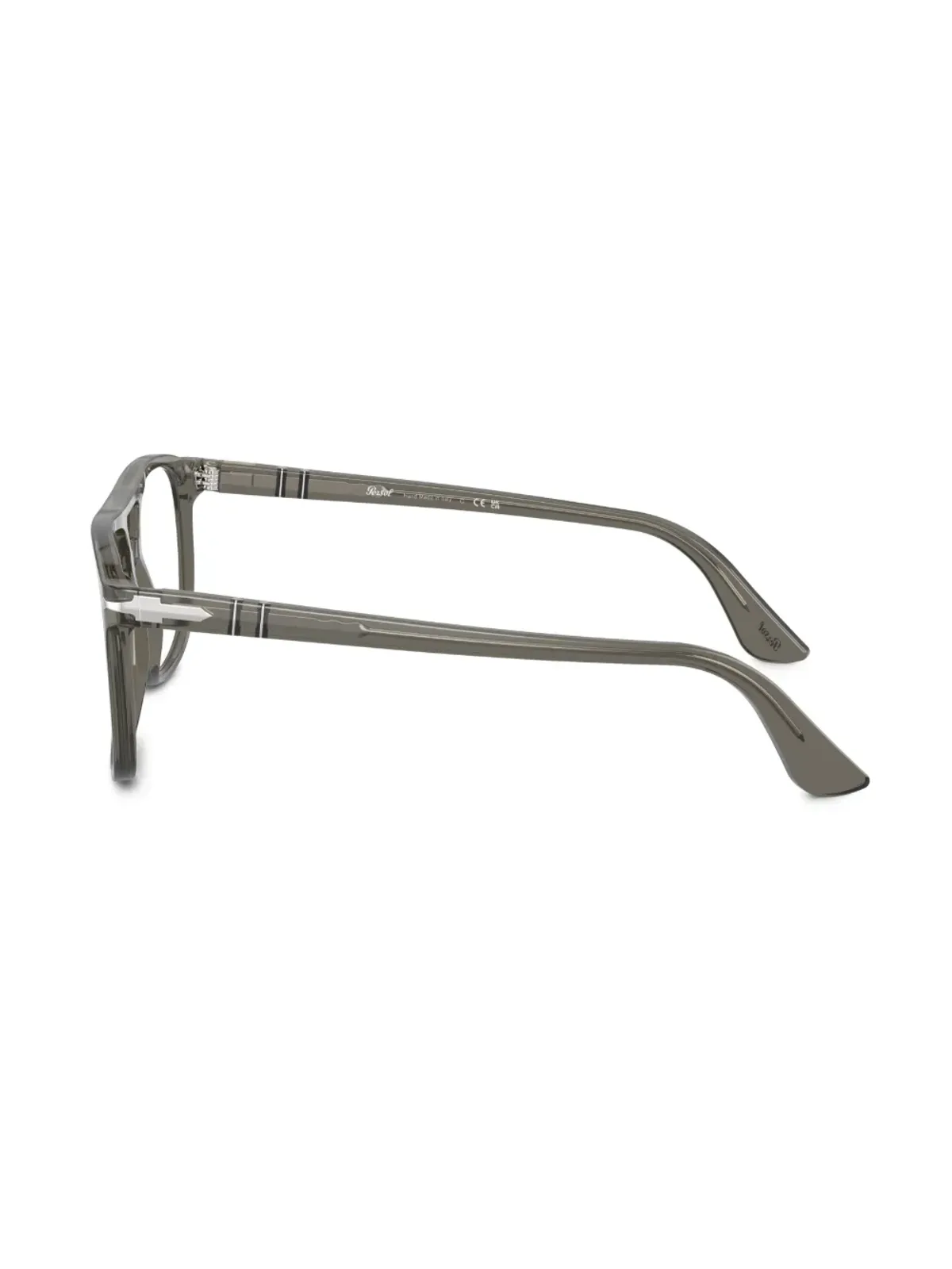 Persol グレタ スクエアフレーム眼鏡 (グレー) - 画像3