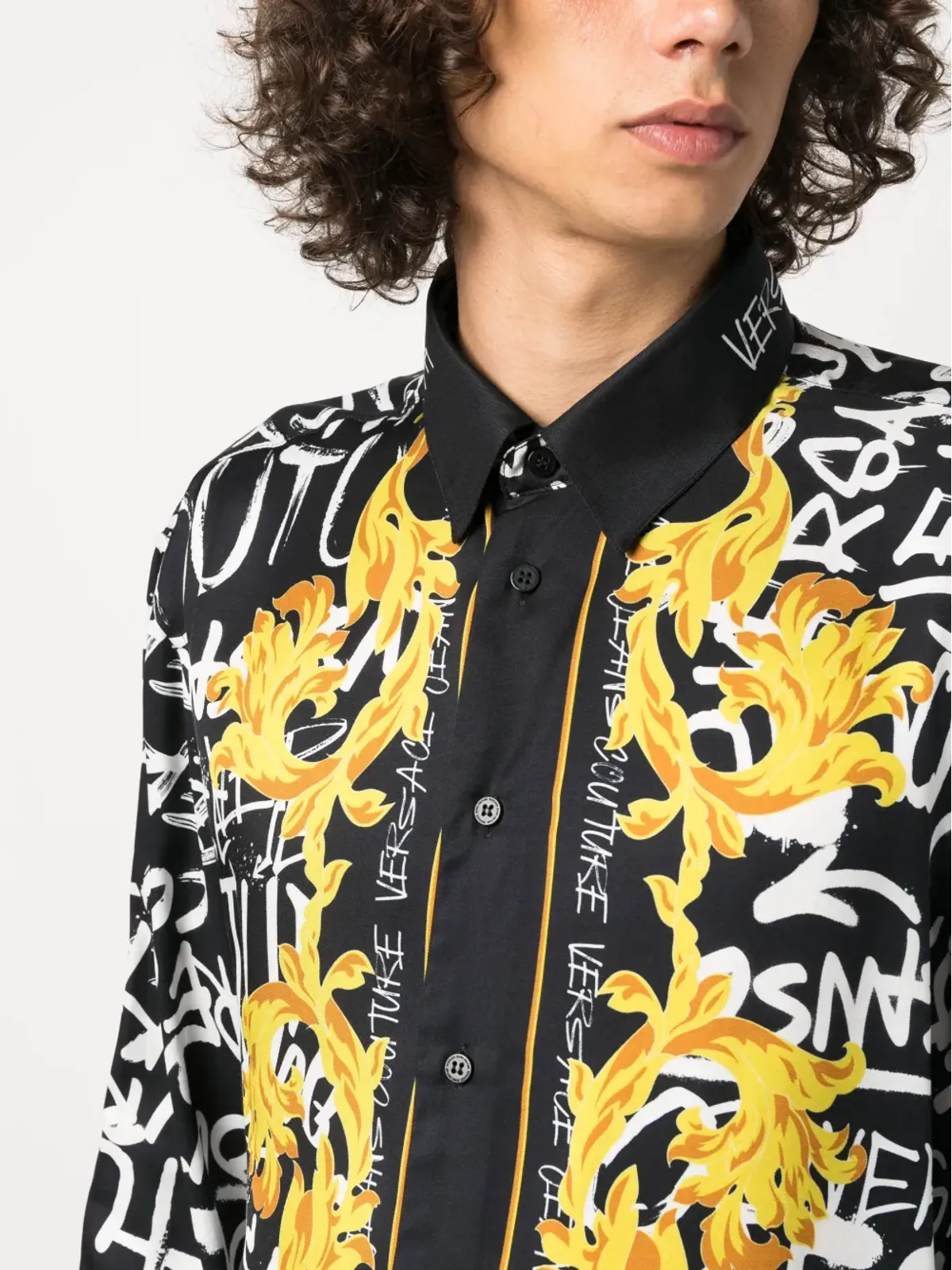 Versace Jeans Couture ロゴプリント長袖シャツ - 画像5