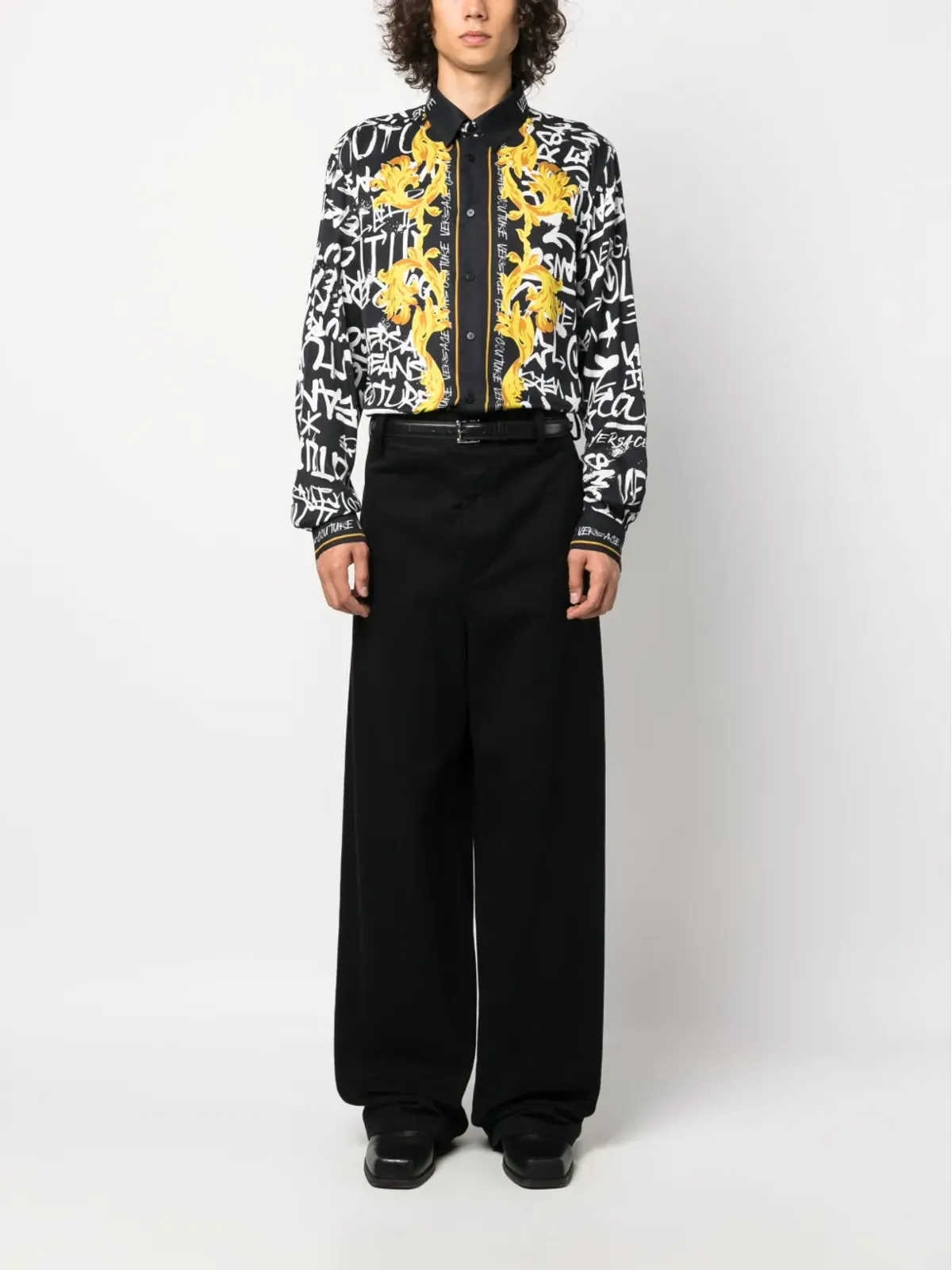Versace Jeans Couture ロゴプリント長袖シャツ - 画像2
