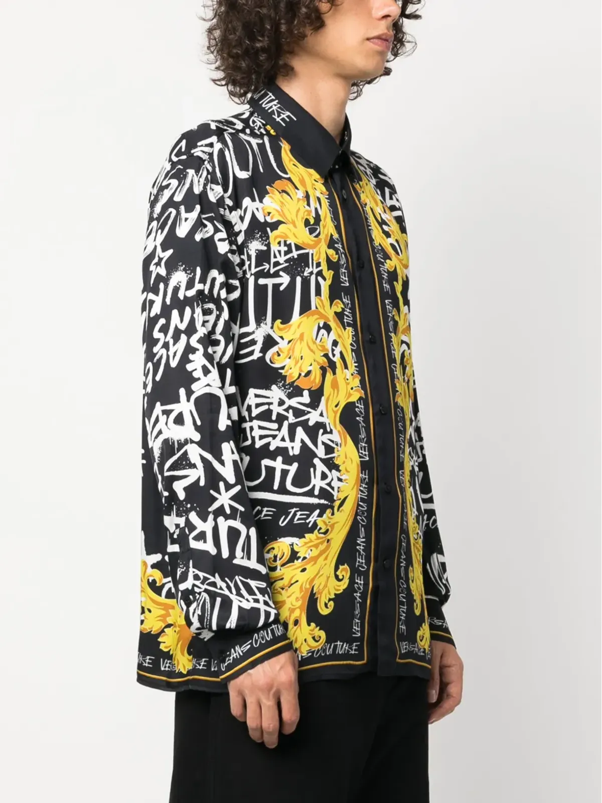 Versace Jeans Couture ロゴプリント長袖シャツ - 画像3