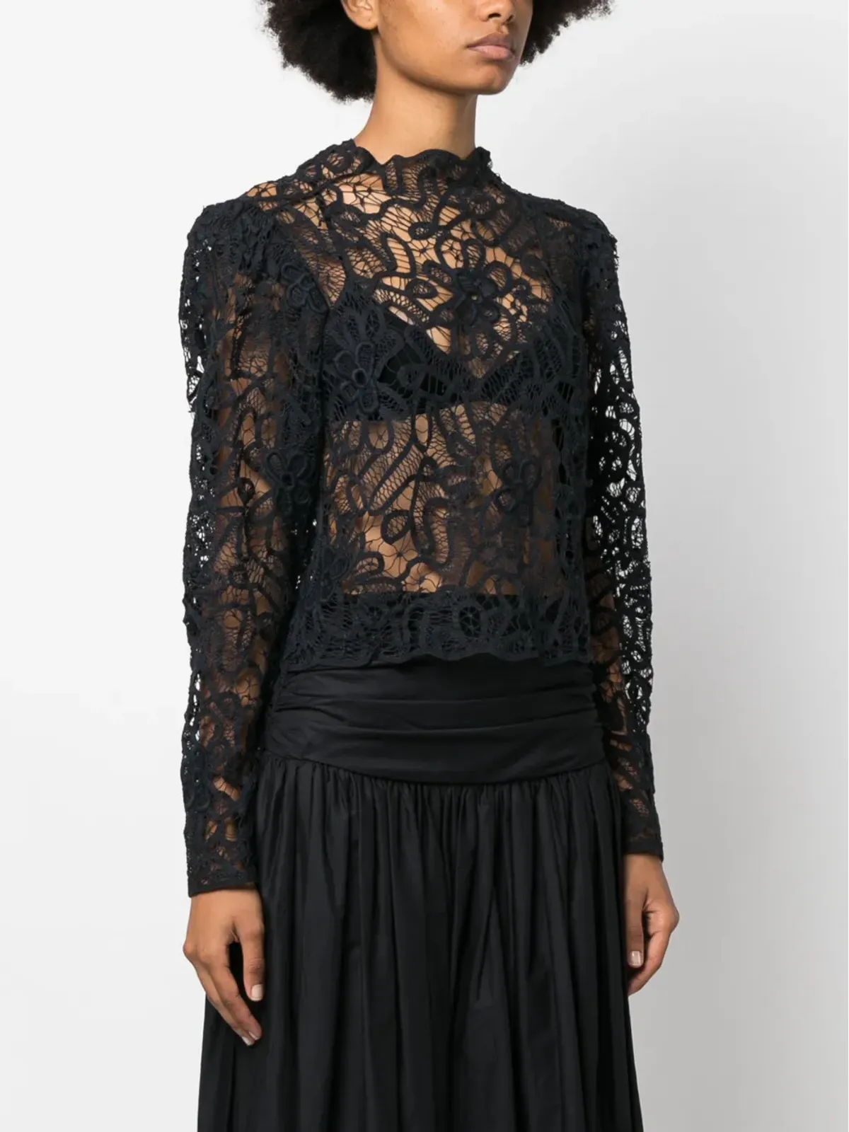 ISABEL MARANT Neline レース長袖トップス - 画像3