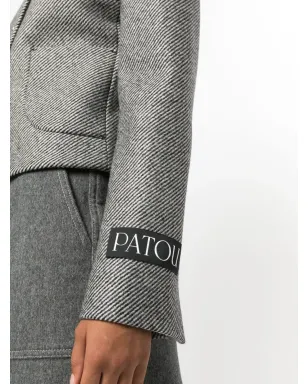 Patou テクスチャード ヴァージンウール ショートジャケット - Grey - サムネイル5