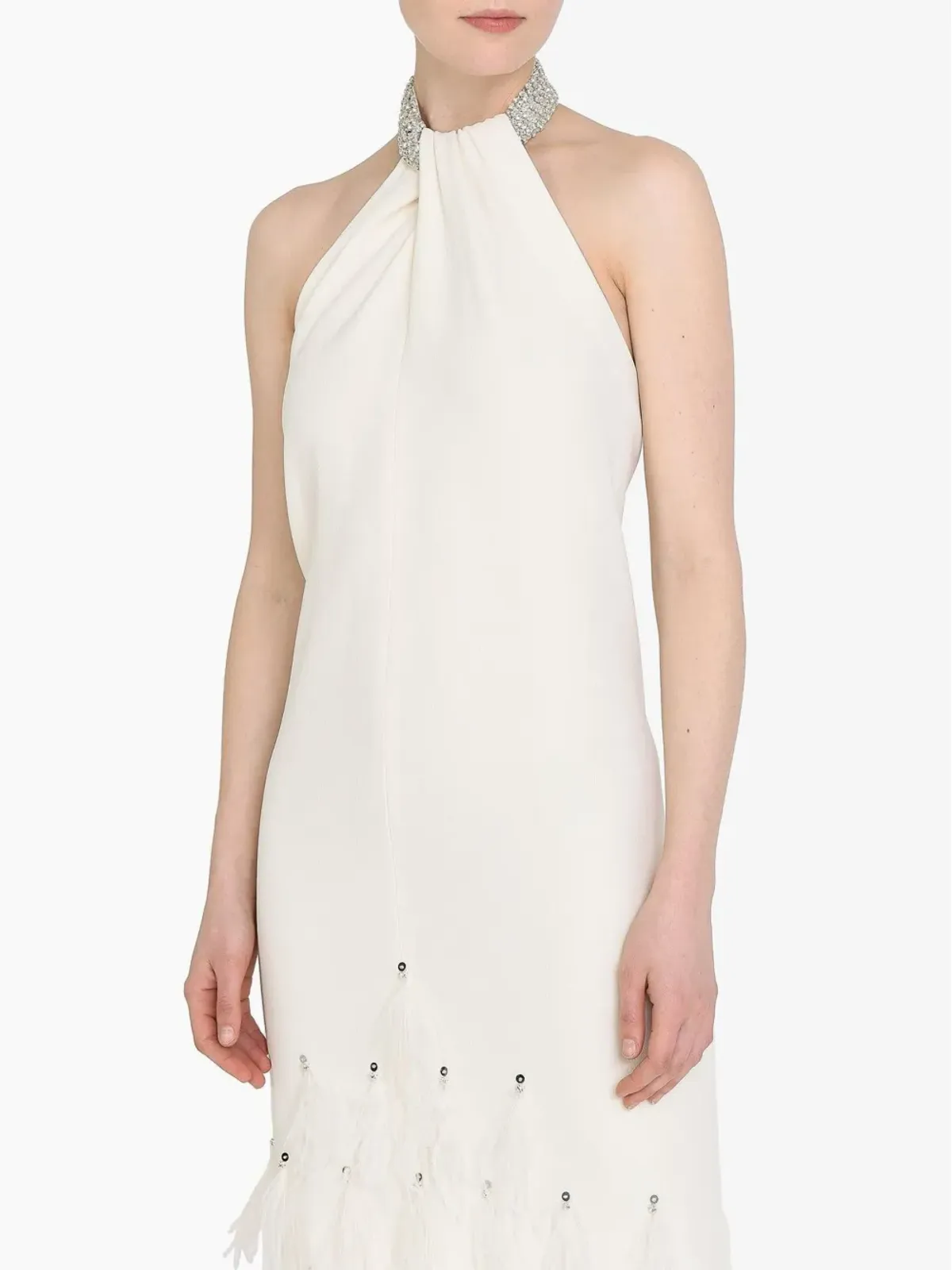 Huishan Zhang Vic Gown Antique White Sable - 画像5