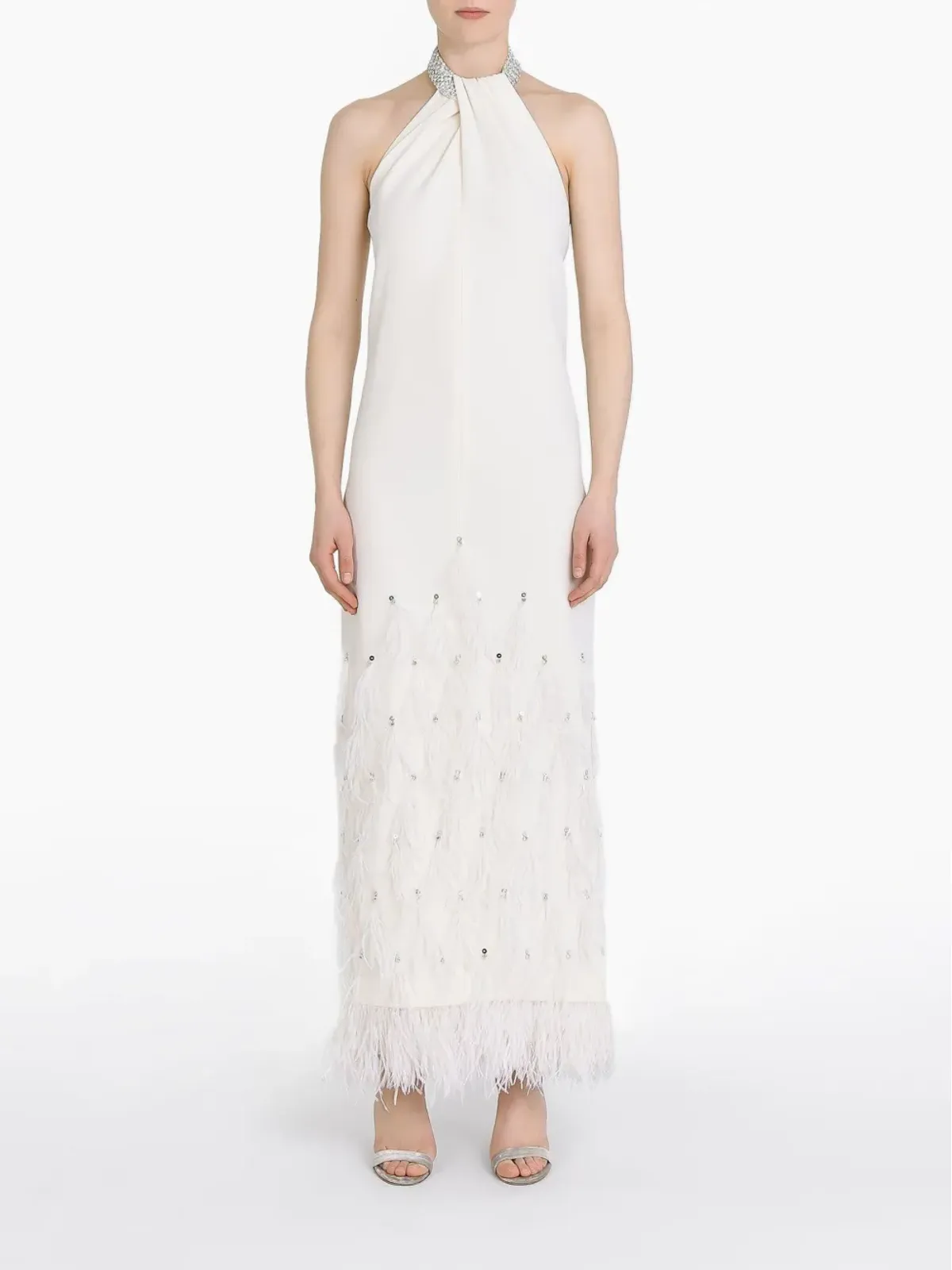 Huishan Zhang Vic Gown Antique White Sable - 画像2