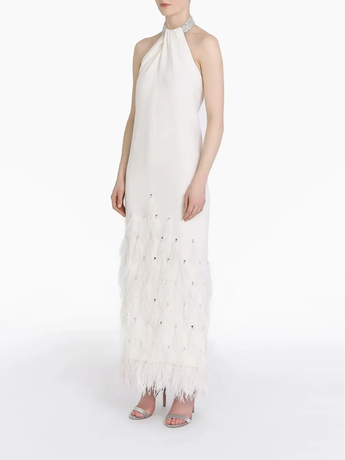 Huishan Zhang Vic Gown Antique White Sable - 画像3