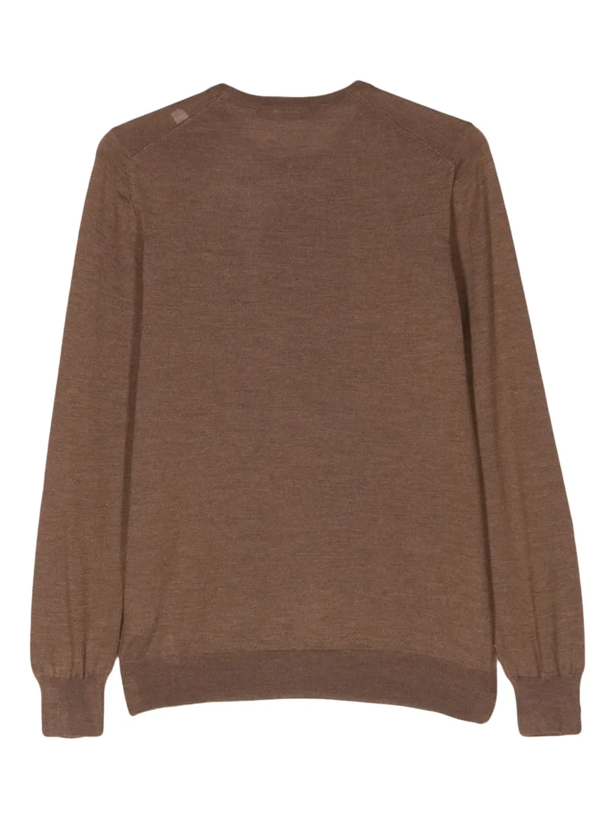 Fileria fine-knit brushed jumper - Brown - 画像2