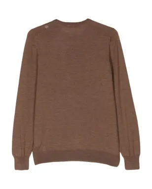 Fileria fine-knit brushed jumper - Brown - サムネイル2