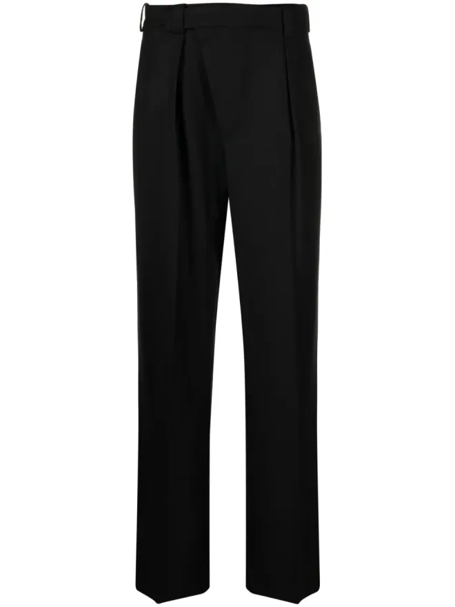 Victoria Beckham Victoria Beckham プリーツウールラップパンツの商品画像