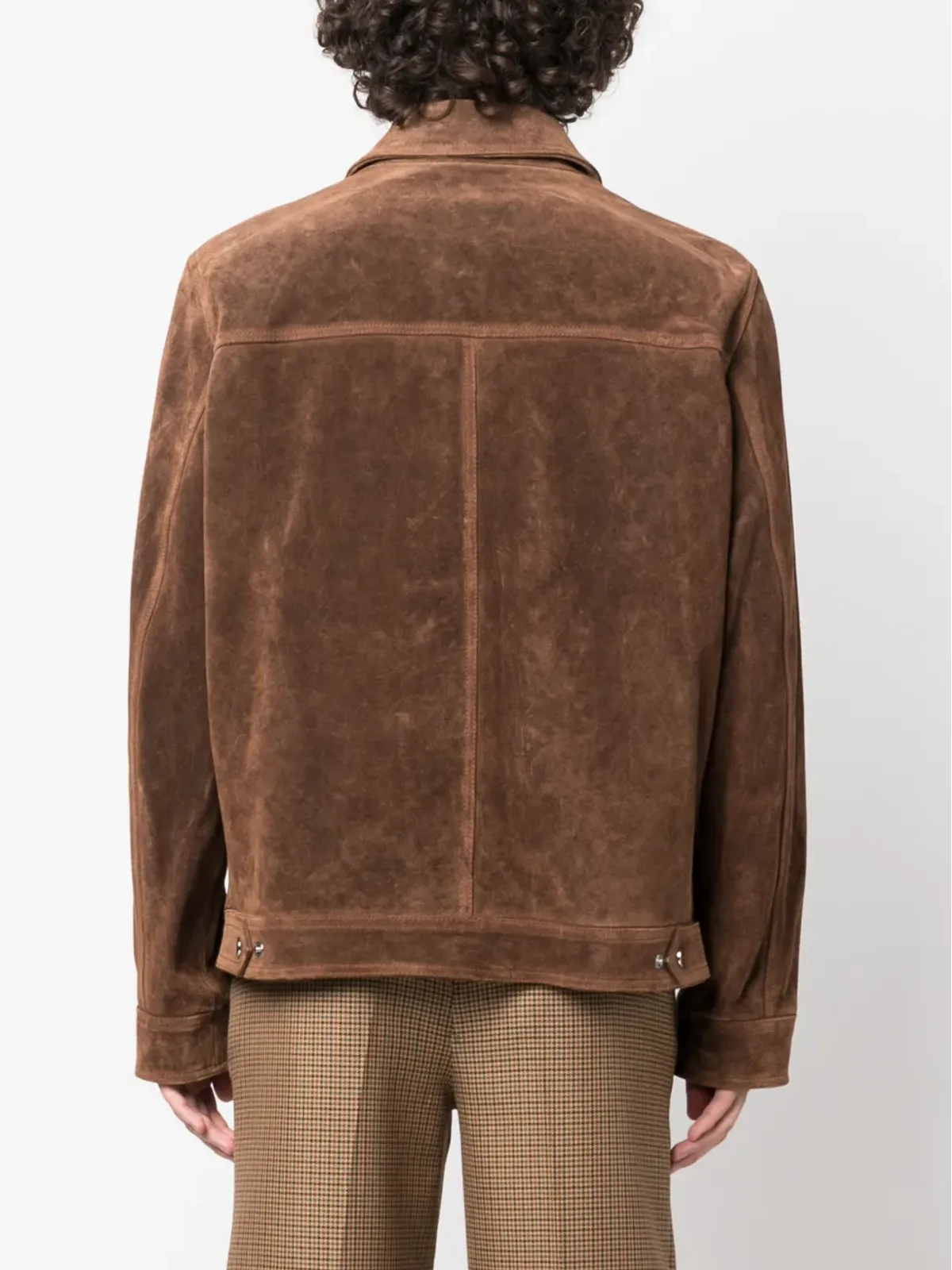 ETRO スエードシャツジャケット ブラウン - 画像4
