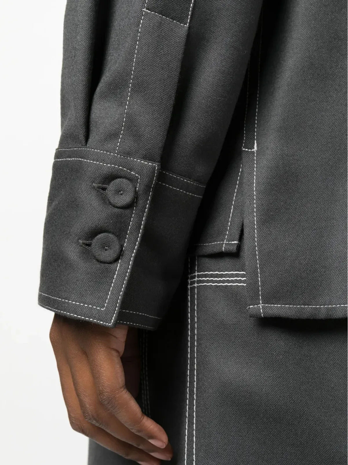 Stella McCartney ポイントカラー フランネルシャツ - 画像5