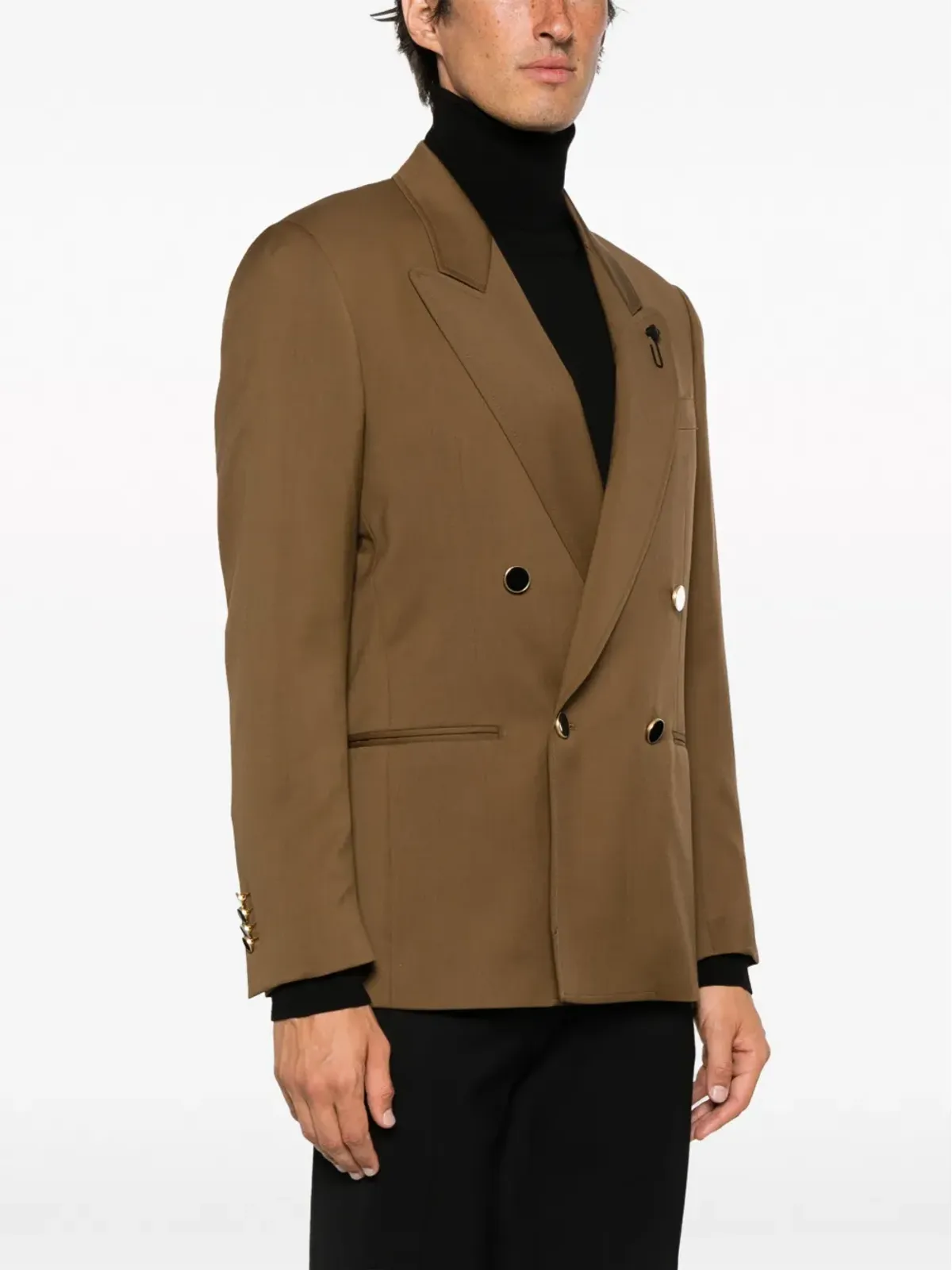 Lardini ダブルブレスト ウールブレザー - 画像3