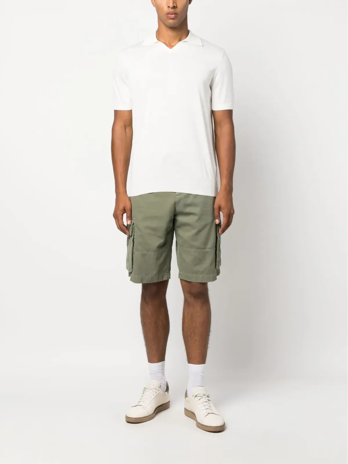 Brunello Cucinelli ファインニット コットンポロ - 画像2