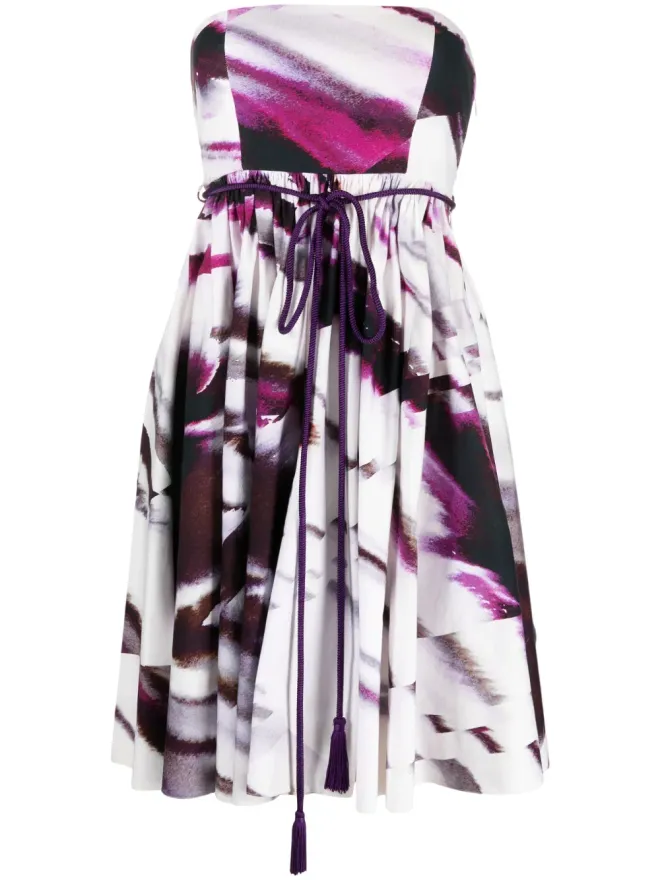 Gemy Maalouf Gemy Maalouf オフショルダーフレアミディドレスの商品画像