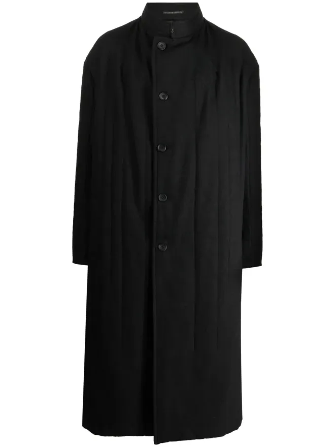 YOHJI YAMAMOTO Yohji Yamamoto シングルブレスト ドロップショルダー コートの商品画像