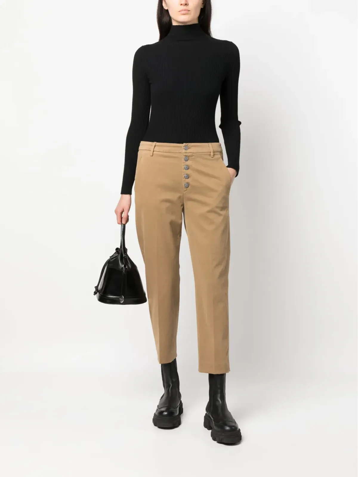 DONDUP ストレートレッグ クロップドパンツ - 画像2