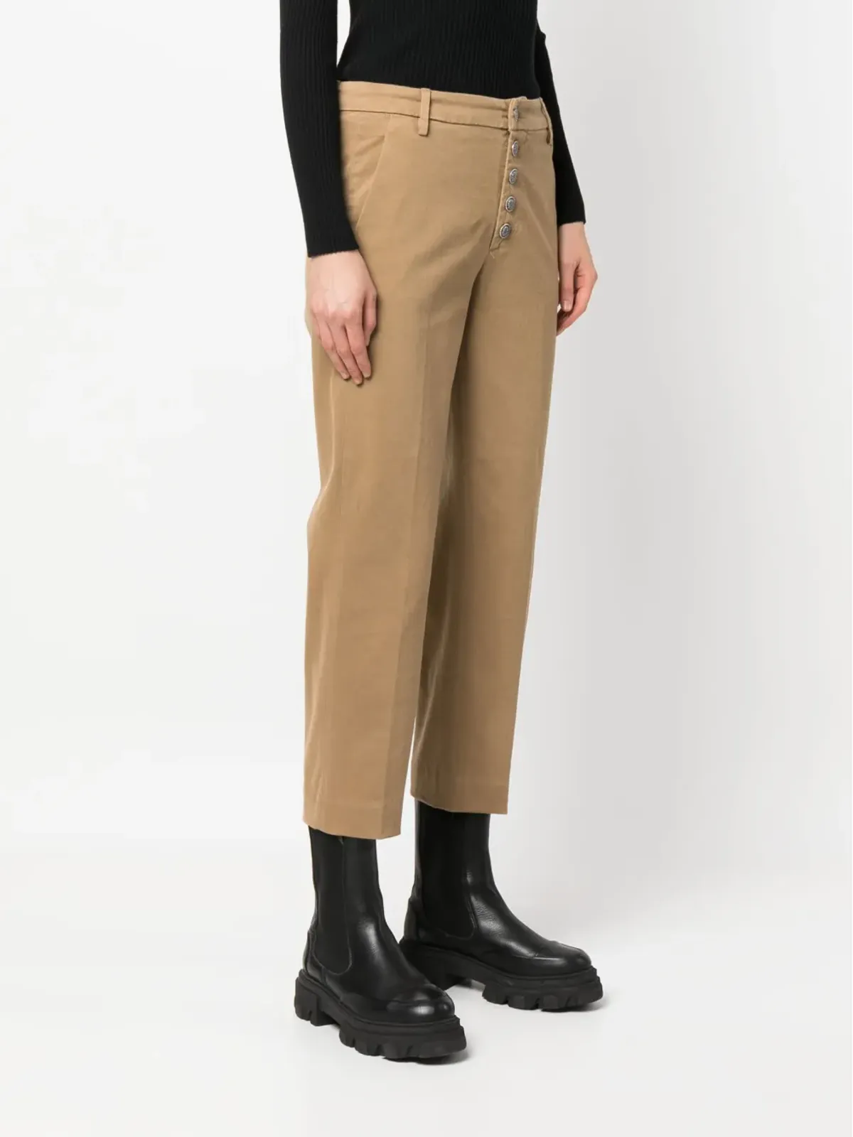 DONDUP ストレートレッグ クロップドパンツ - 画像3