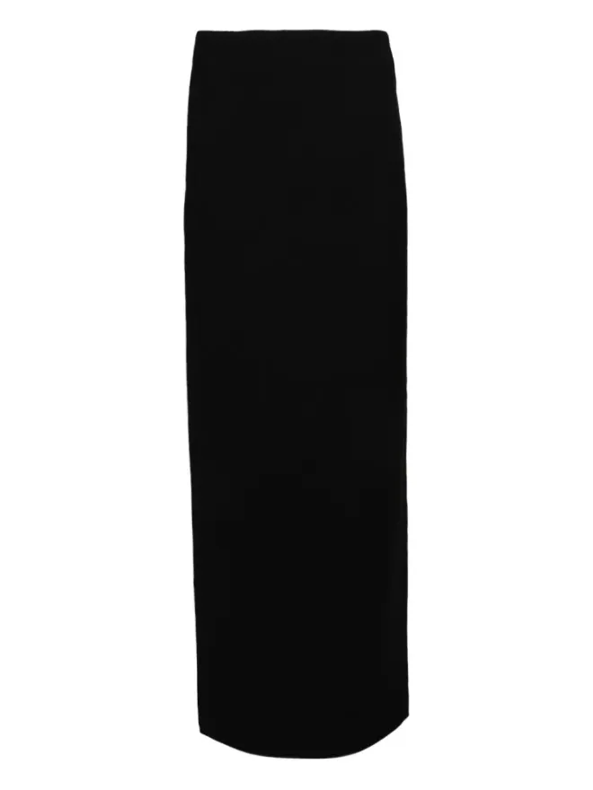 Mônot Mônot ハイウエスト コラムマキシスカート - ブラックの商品画像
