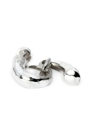 Parts of Four Little Horn-pendant drop earring - Silver - サムネイル1