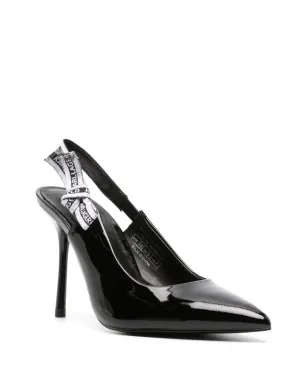 Karl Lagerfeld スリングバックレザーパンプス - サムネイル2