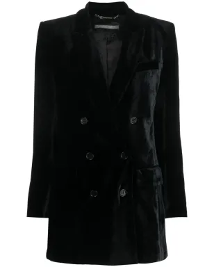 Alberta Ferretti ダブルブレストベルベットブレザー - サムネイル1