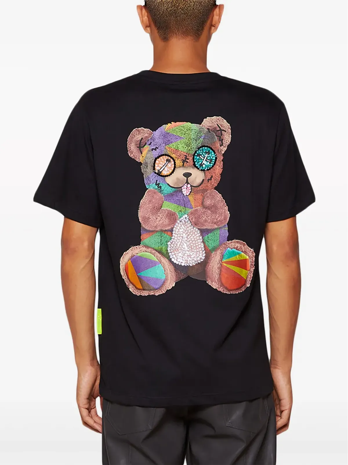 BARROW ロゴプリント コットン Tシャツ ブラック - 画像5