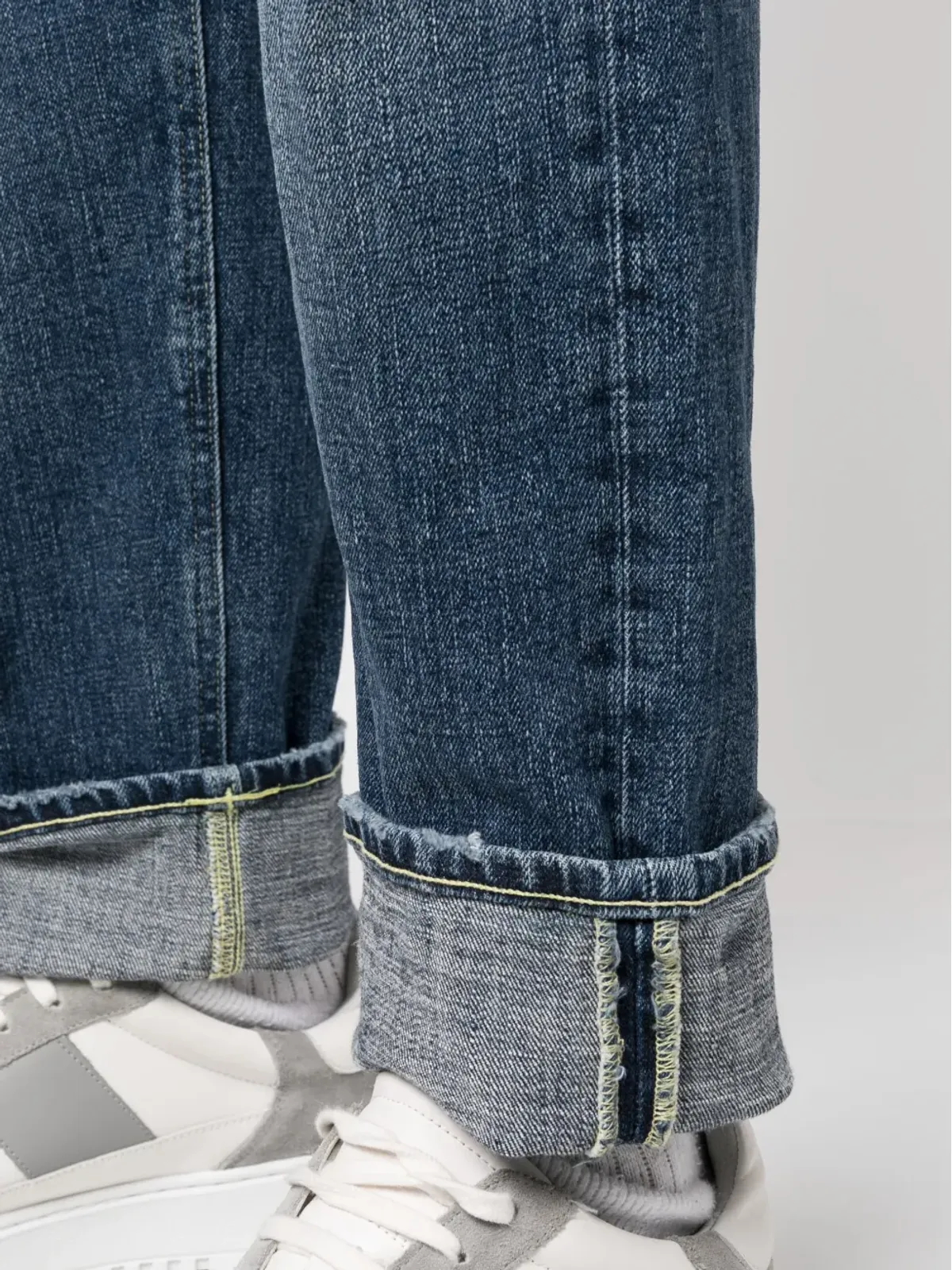 DONDUP ロゴパッチ付きストレートジーンズ - 画像5