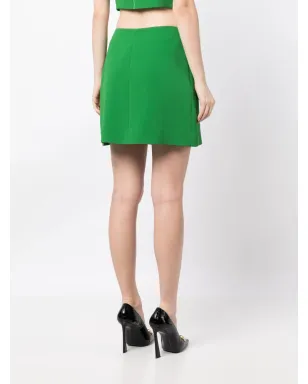 Elie Saab スリット入りシルクミニスカート - グリーン - サムネイル4