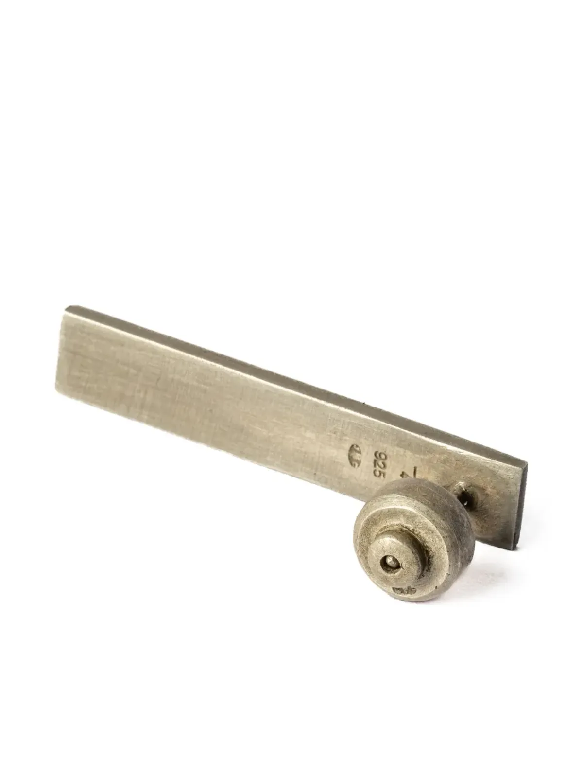 Parts of Four Plate マット仕上げ 長方形ピアス - シルバー - 画像2