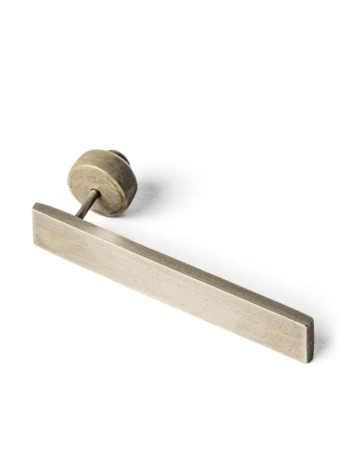 Parts of Four Plate マット仕上げ 長方形ピアス - シルバー - 画像3