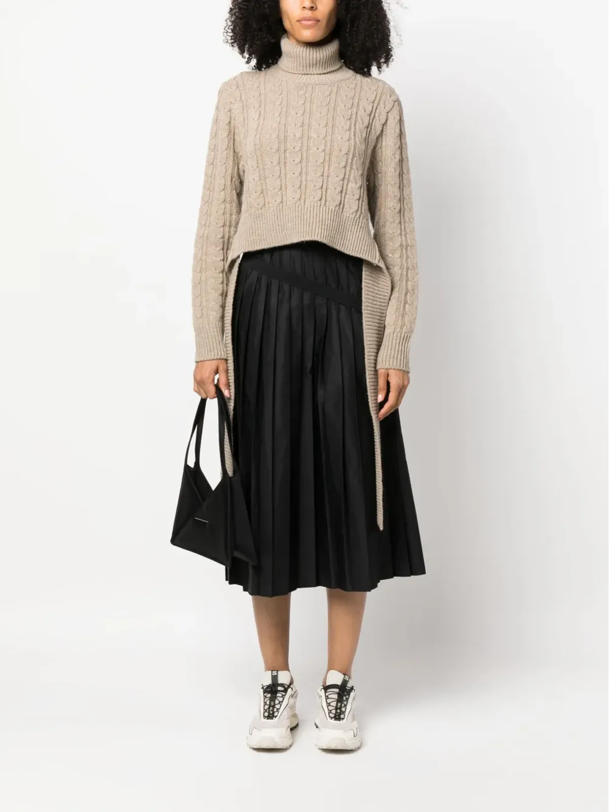 MM6 Maison Margiela ケーブル編み ハイネック ジャンパー - 画像2