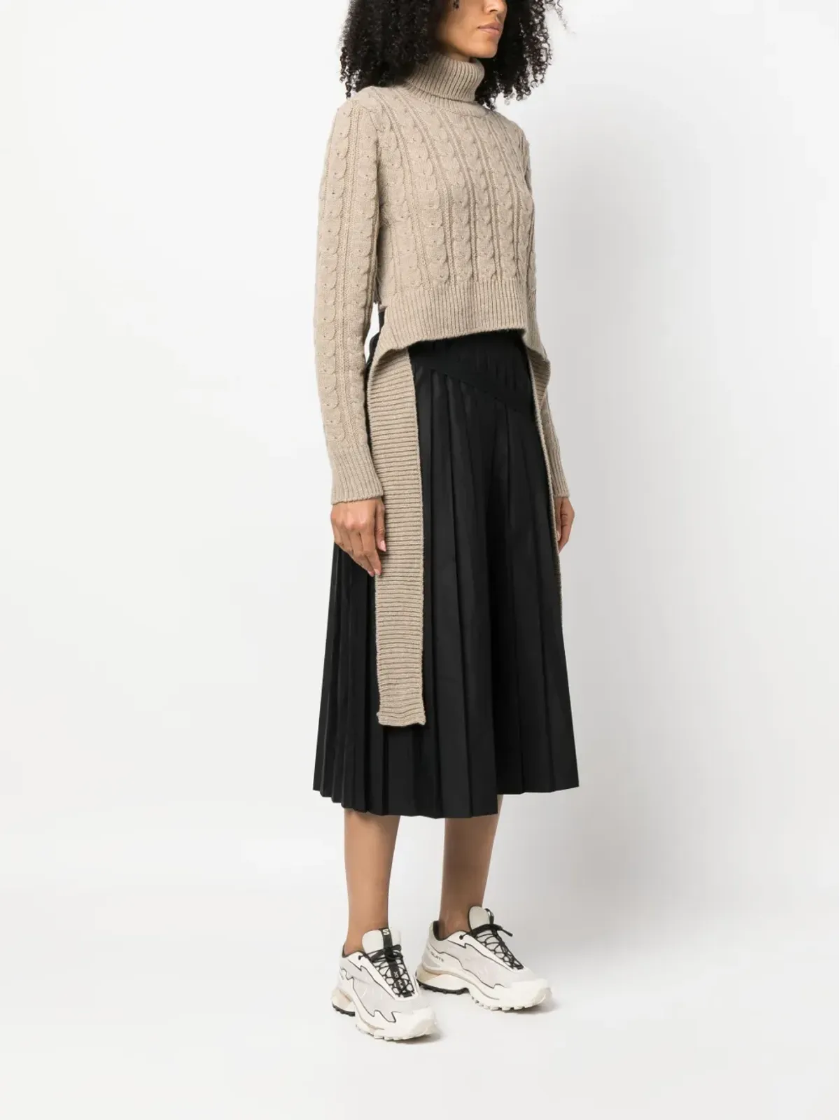 MM6 Maison Margiela ケーブル編み ハイネック ジャンパー - 画像3