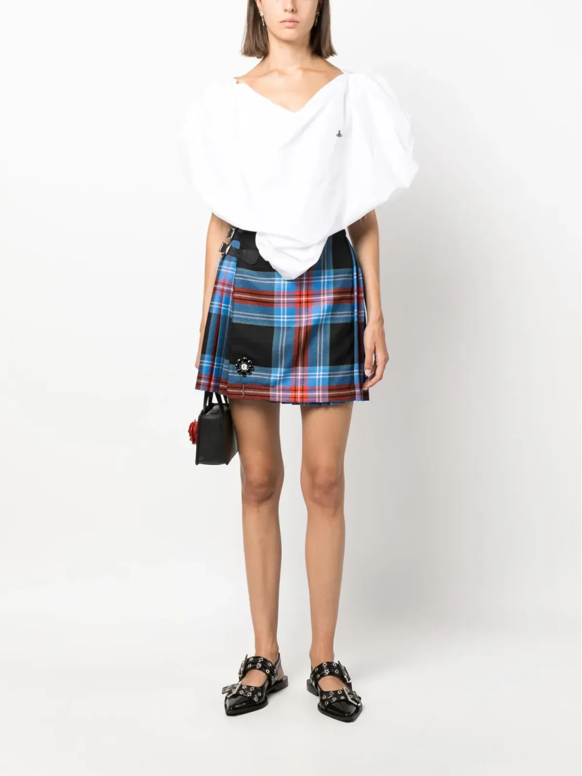 Vivienne Westwood ハートモチーフのアシンメトリックトップス - 画像2