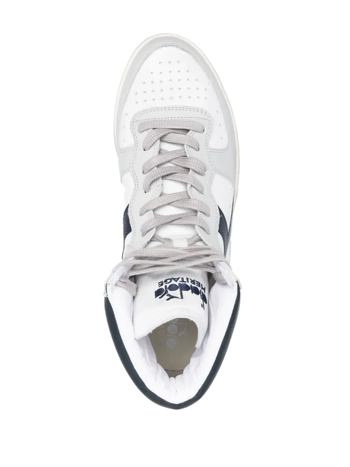 Diadora Mi Basket ビンテージ レザー スニーカー - 画像4