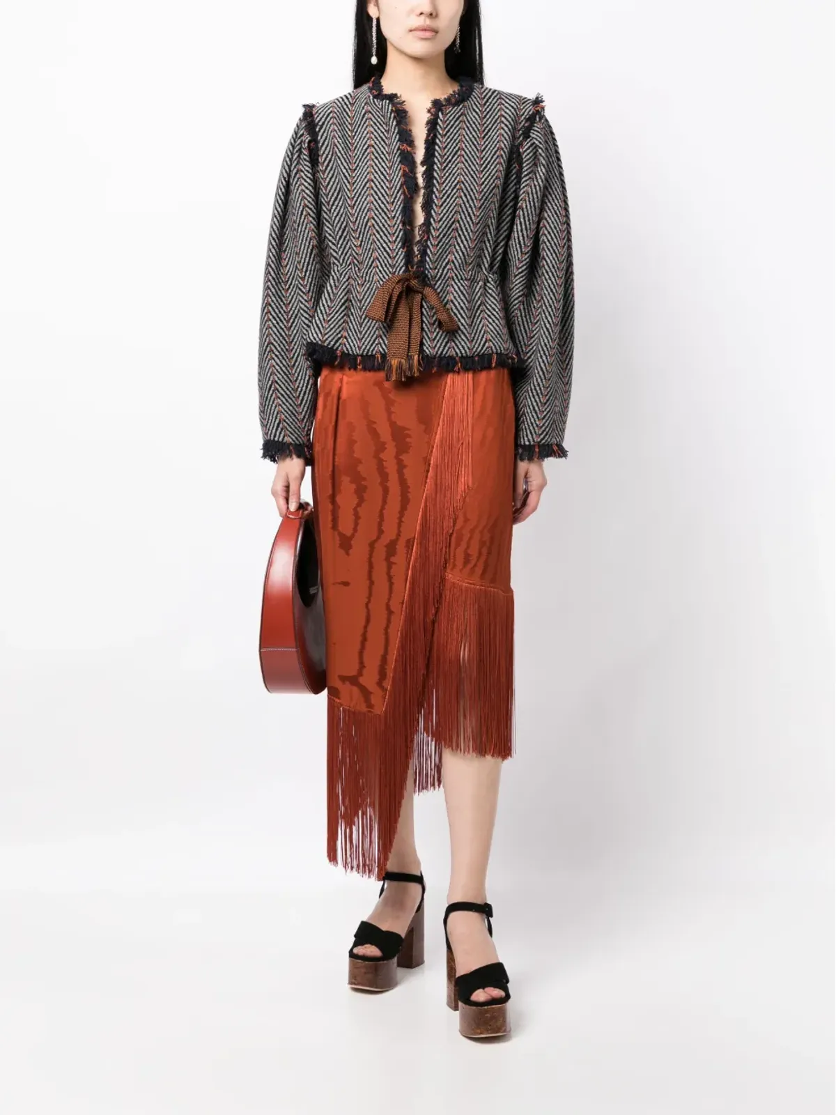 Ulla Johnson エイムズ ヘリンボーンツイードジャケット - 画像2