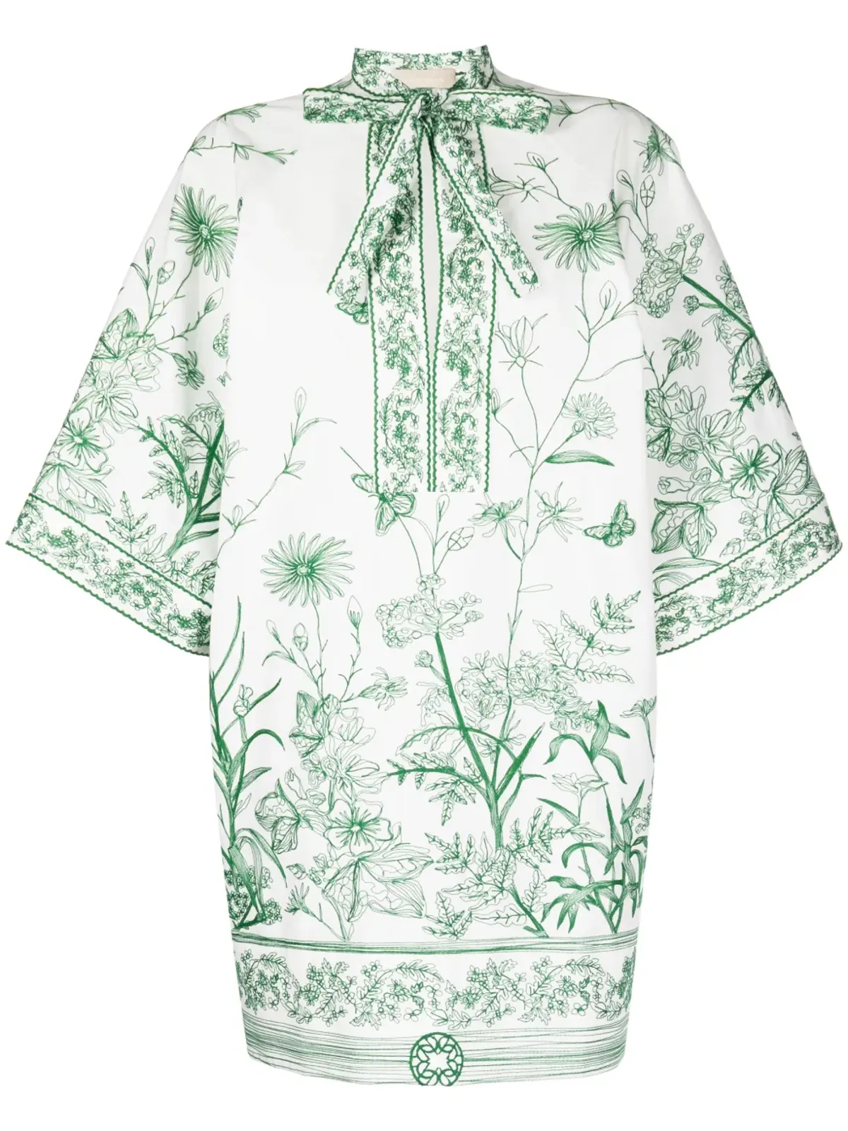 Elie Saab 刺繍入り半袖ドレス - 画像1