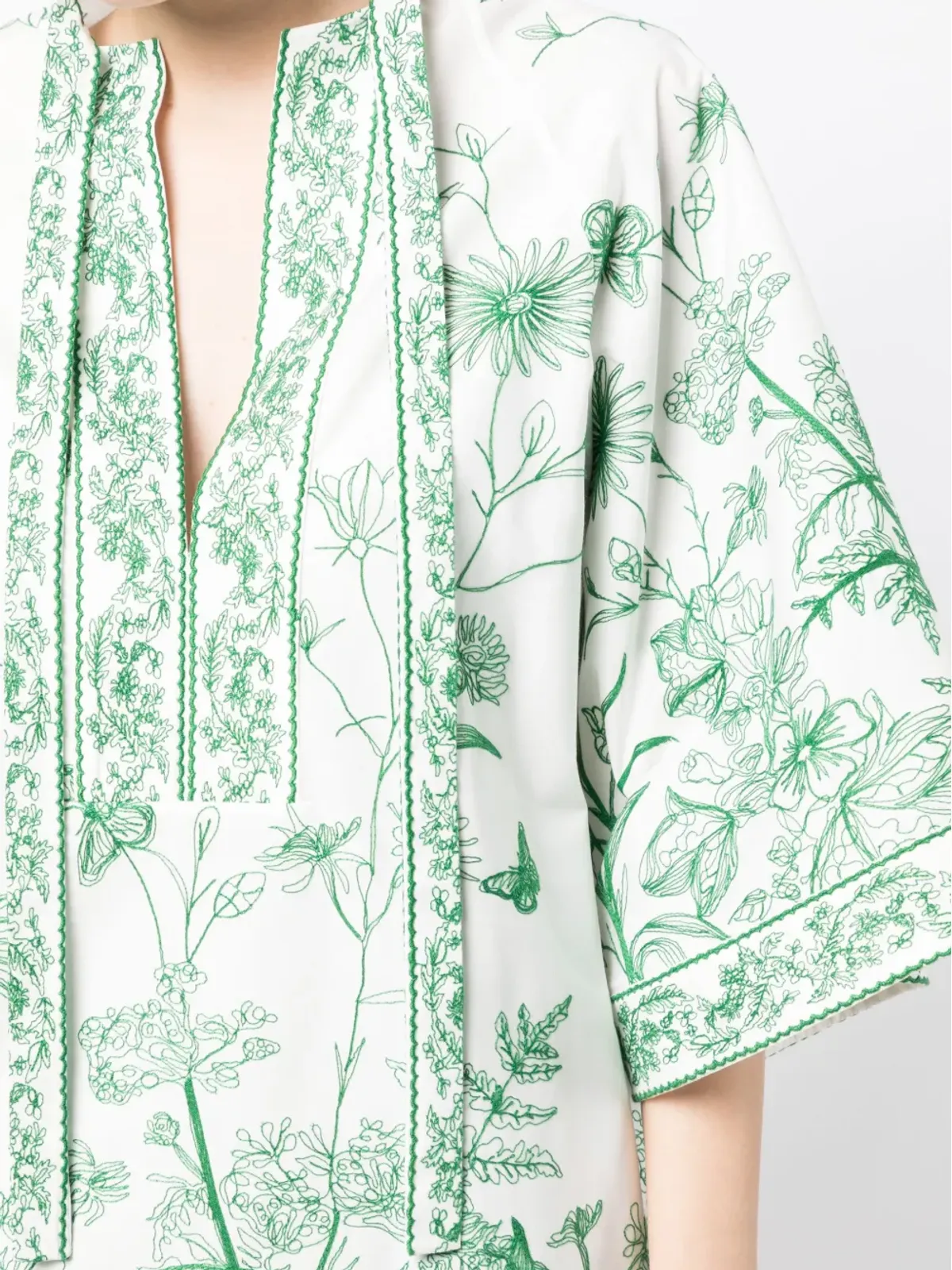 Elie Saab 刺繍入り半袖ドレス - 画像5