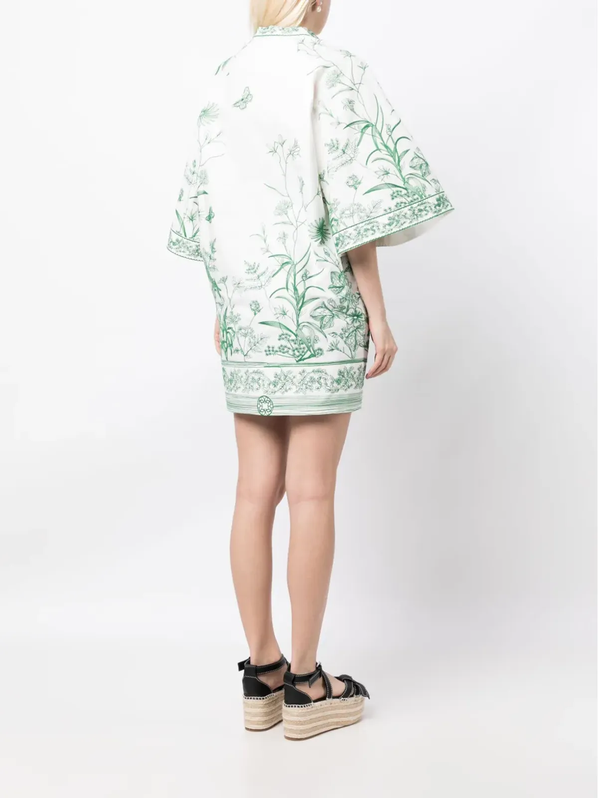 Elie Saab 刺繍入り半袖ドレス - 画像3