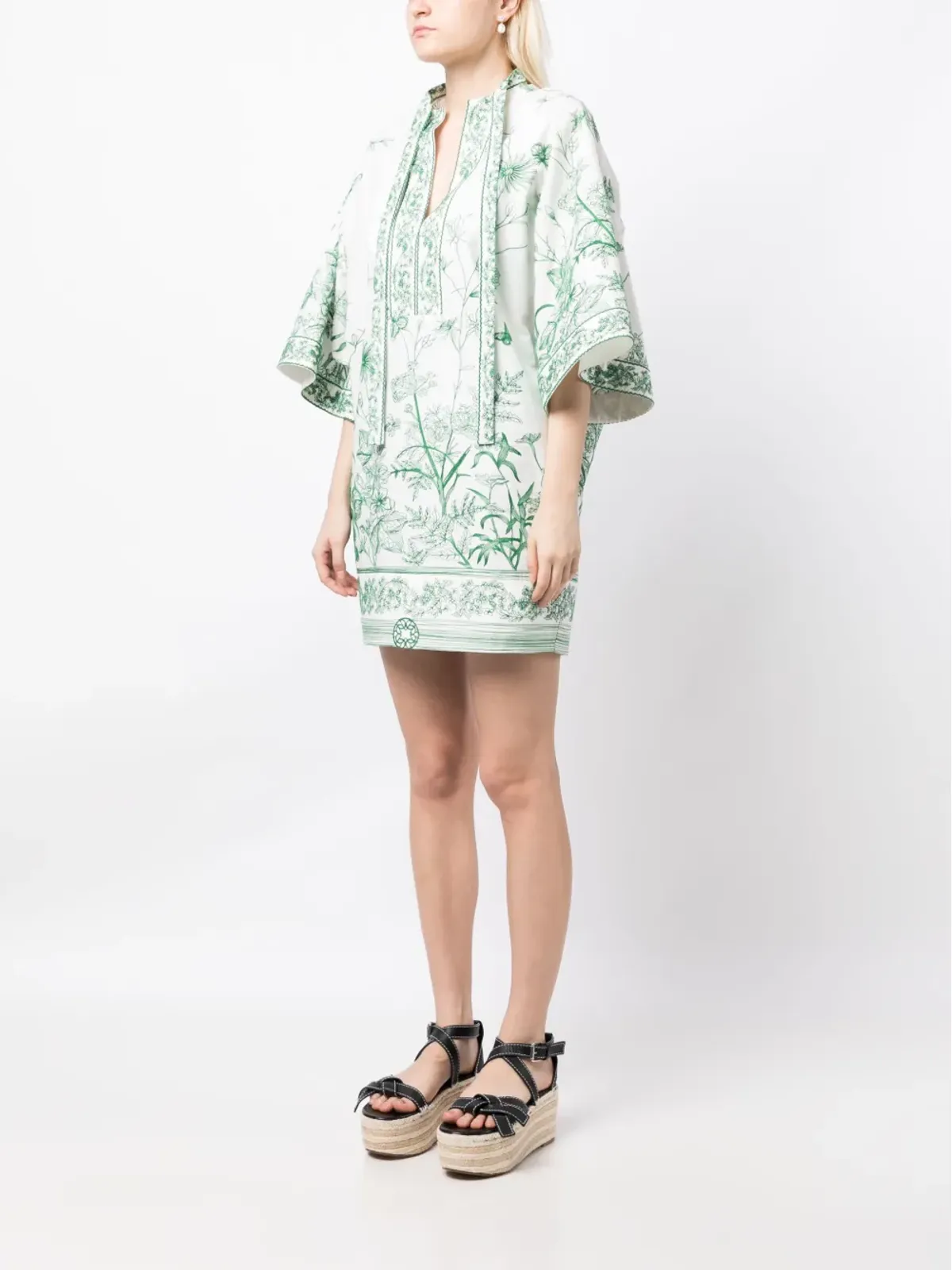Elie Saab 刺繍入り半袖ドレス - 画像4