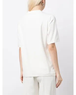 Elie Saab 花柄アップリケ透けTシャツ - サムネイル4