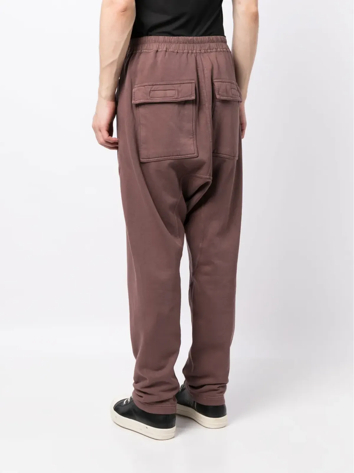 Rick Owens DRKSHDW ドローストリングウェストバンド ドロップクロッチ トラウザー - 画像4