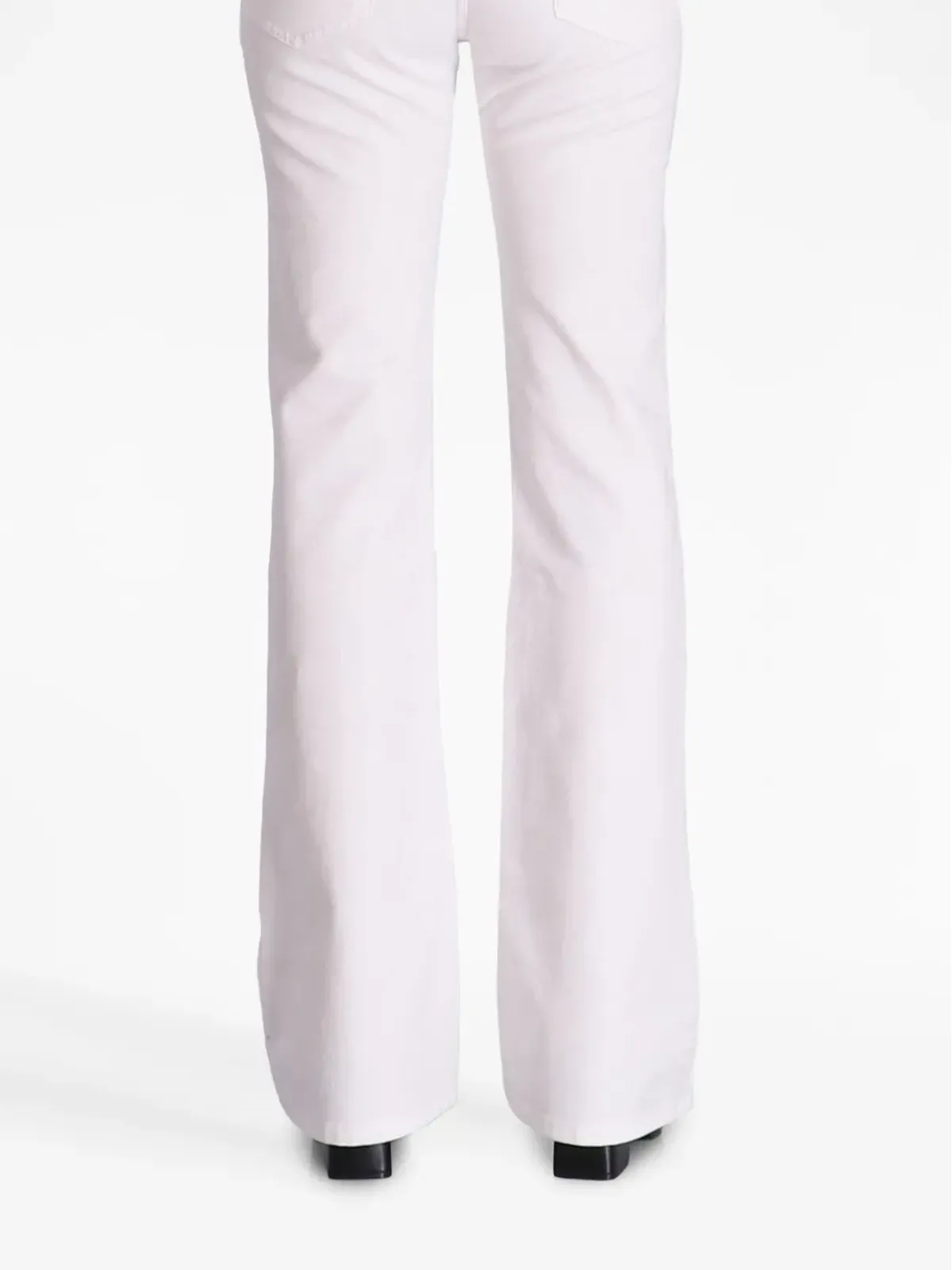 Emporio Armani ロゴパッチ付きフレアジーンズ - 画像2