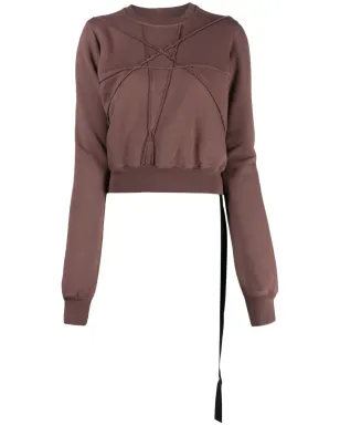 Rick Owens DRKSHDW オーガニックコットン クロップドスウェットシャツ - サムネイル1