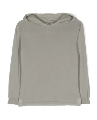 Rick Owens Kids ファインニット ヴァージンウール フーディ - サムネイル1