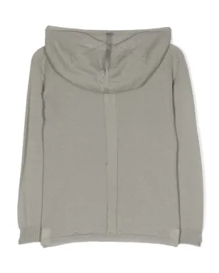 Rick Owens Kids ファインニット ヴァージンウール フーディ - サムネイル2